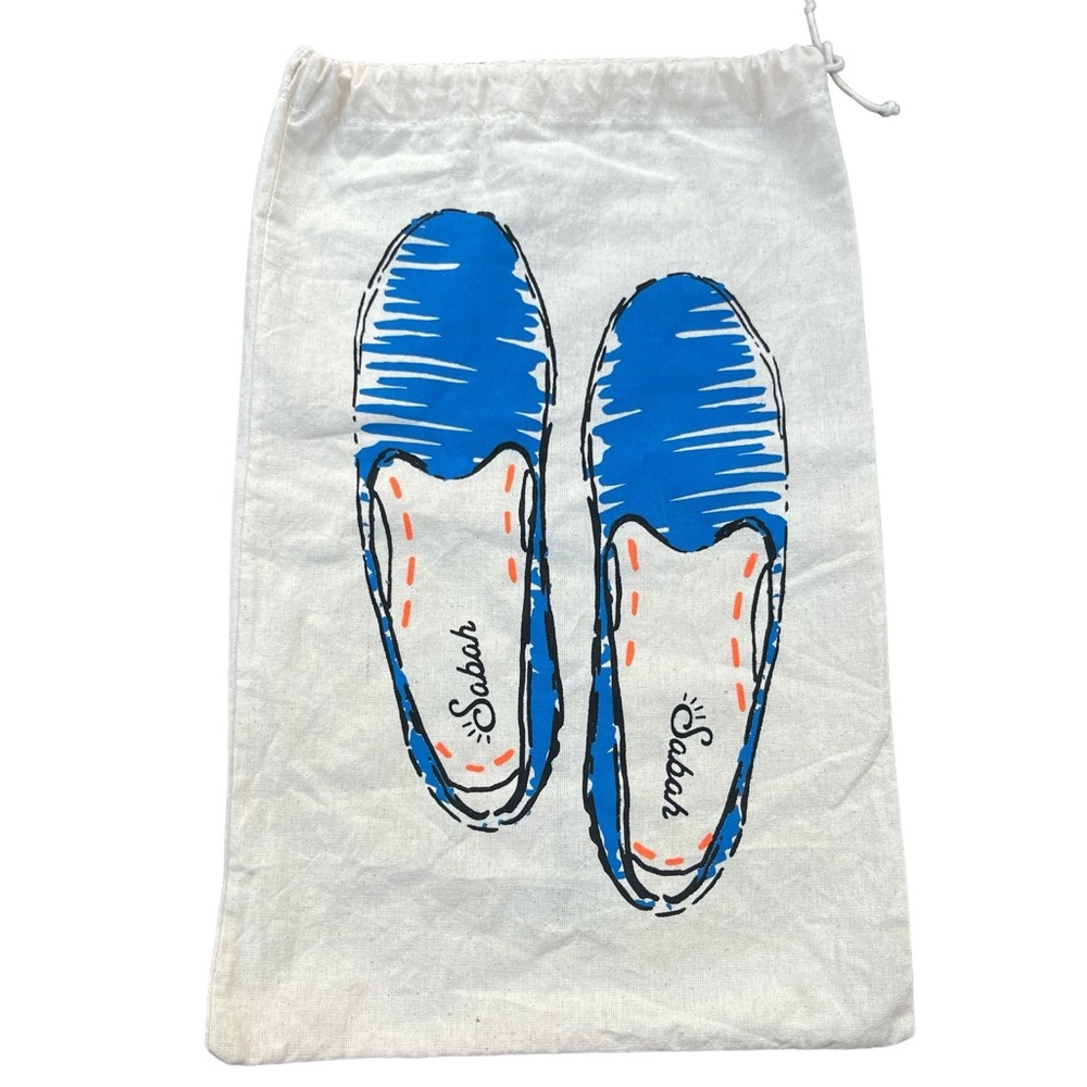 Sabah Slides Cotton Shoe Storage Dust Bag Protection 10x15 1/2 EUC